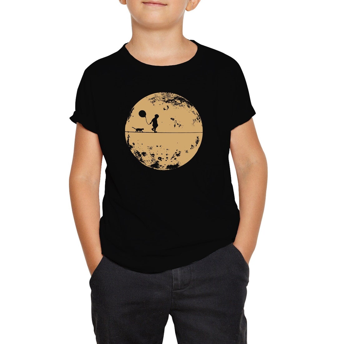INFANTS SHORT SLEEVE T-SHIRT WHITE SIDE OF THE MOON