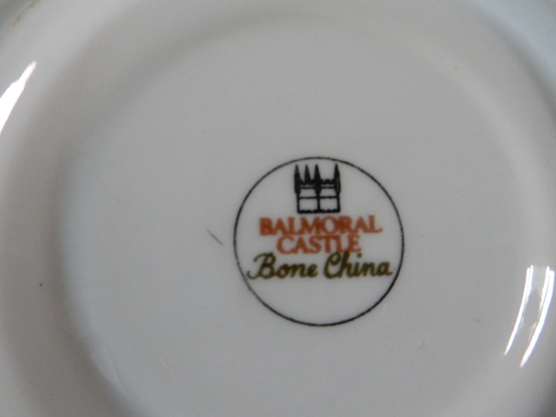 Cup and saucer, Balmoral Castle Bone China image 4