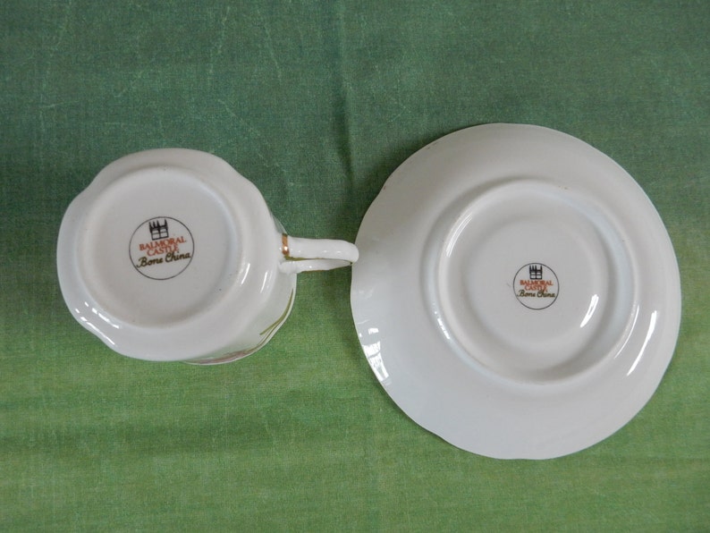 Cup and saucer, Balmoral Castle Bone China image 3