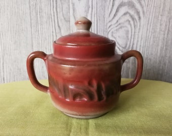 Sugar bowl from pottery D.O.K. De Olde Kruyk