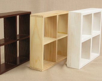 Universal Shelving, Furniture Dollhouse, ONE SECTION, 1:6 scale Dolls, 12" Dolls Miniature, Wooden Accessories