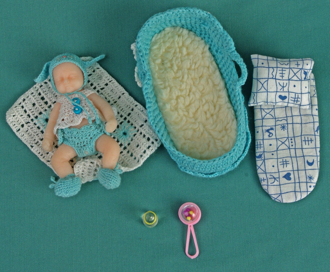 Silicone Baby Doll, Reborn 4 Inch Full Body, Dolls House Realistic