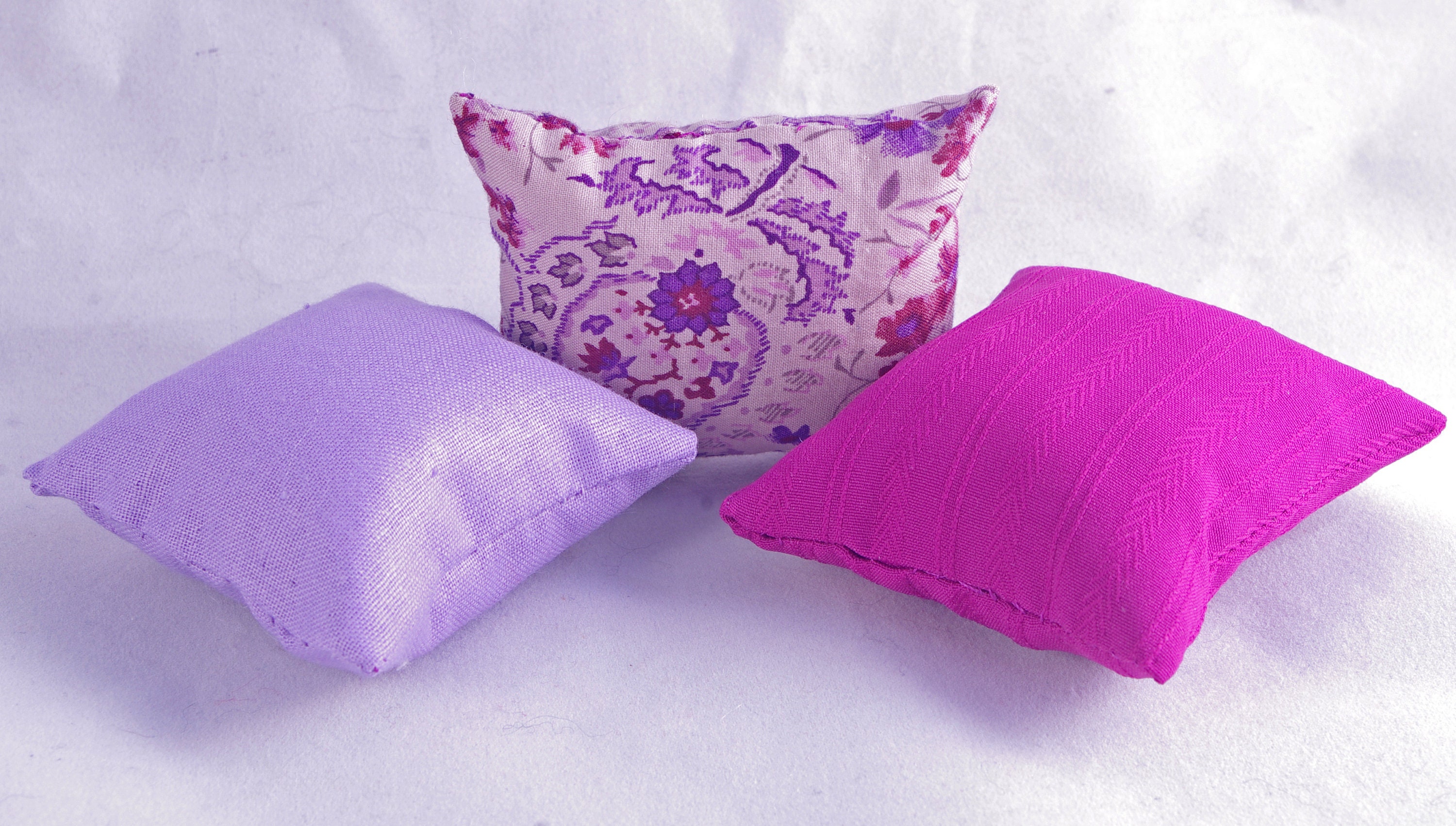 PILLOWs set Dollhouse Miniature 1/6th Scale 16 playscale 12 Etsy