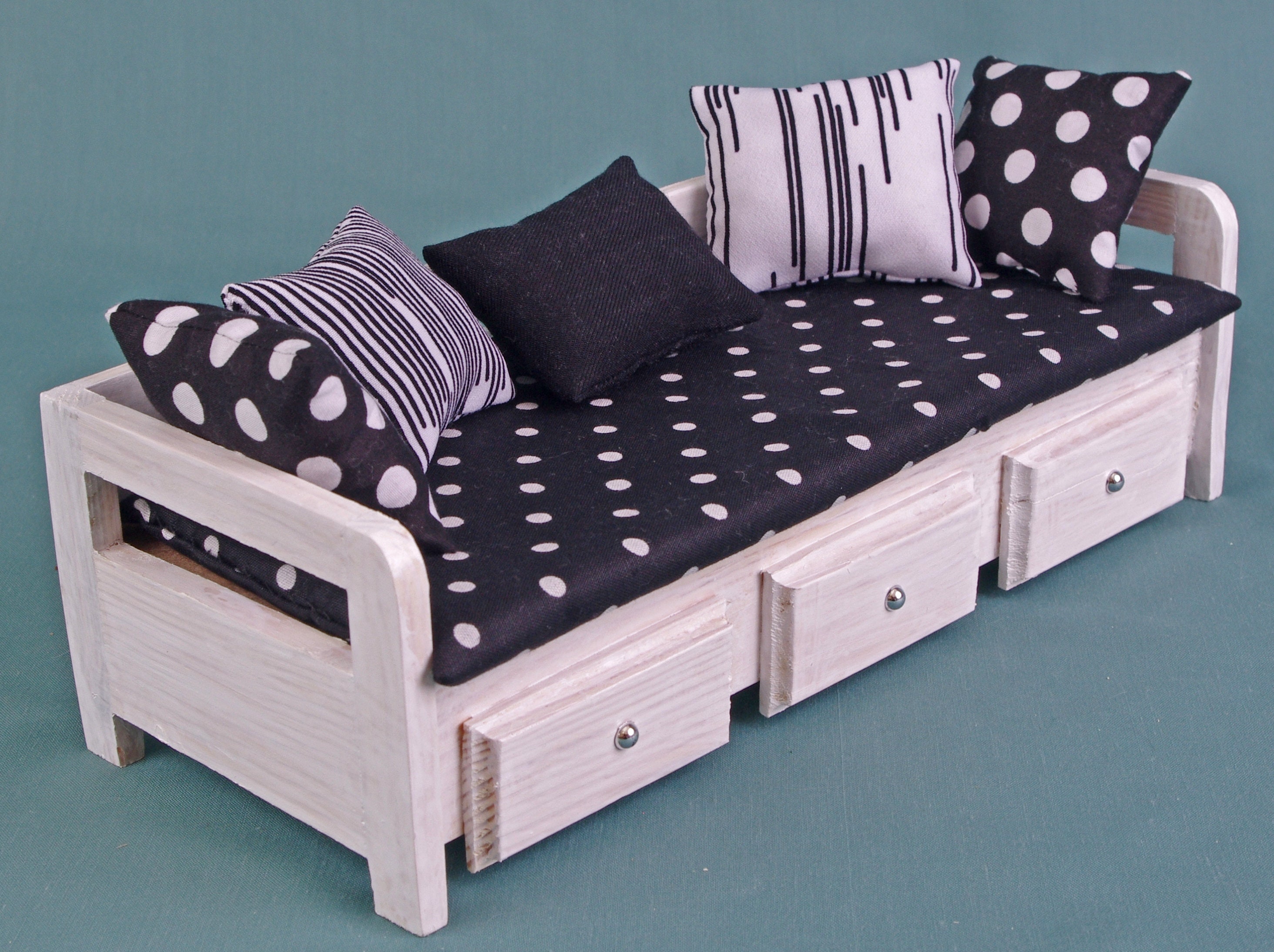 SOFA Couch dolls house wooden Furniture 16 scale 12 inch Etsy