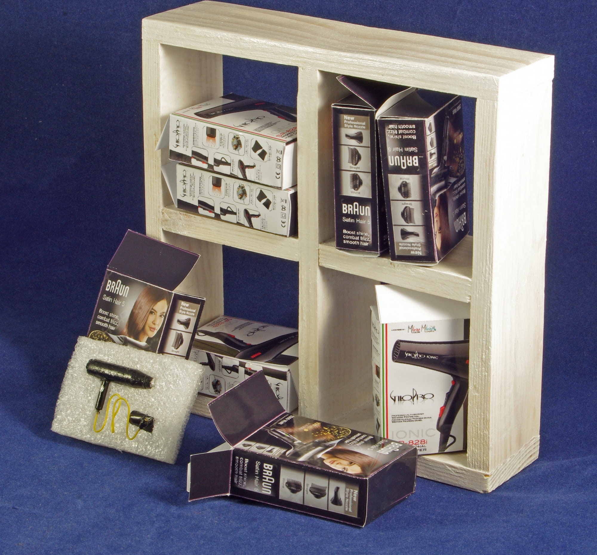 Hair dryer in retail box for Dollhouse Miniatures decor Etsy