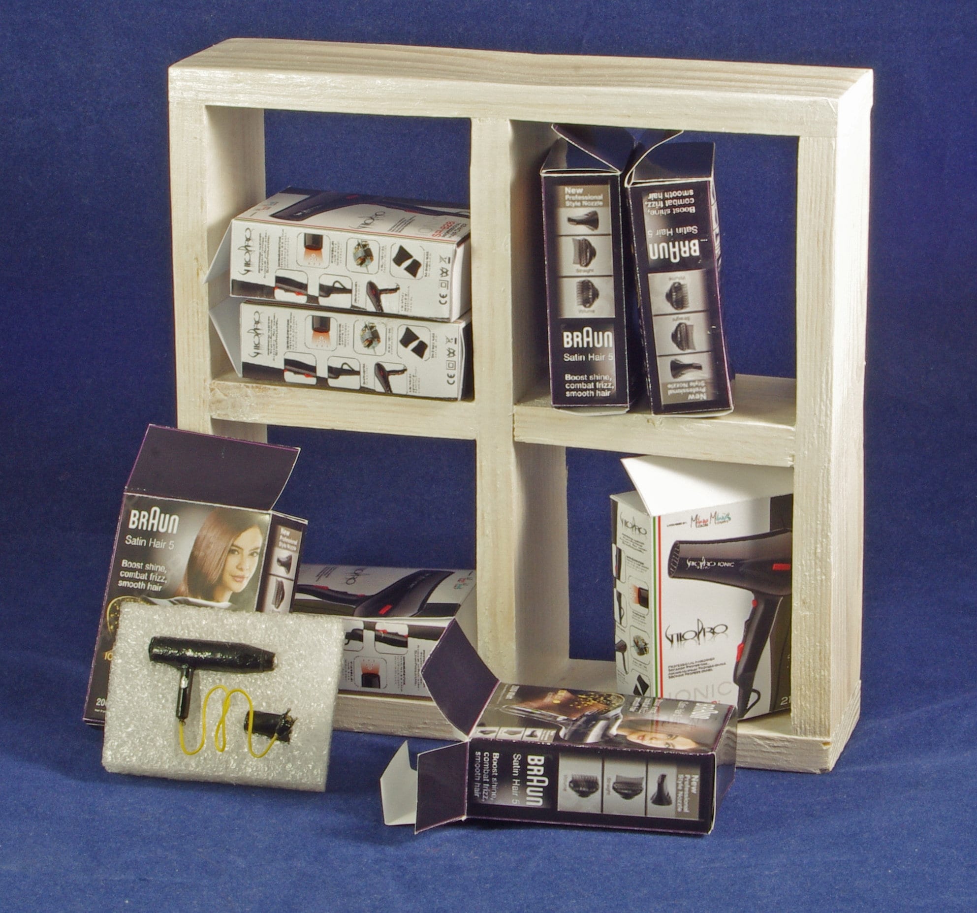 Hair dryer in retail box for Dollhouse Miniatures decor Etsy