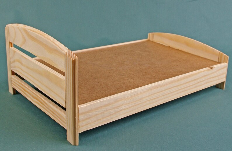 Double BED dolls house wooden Furniture Bed for 12 inch Etsy