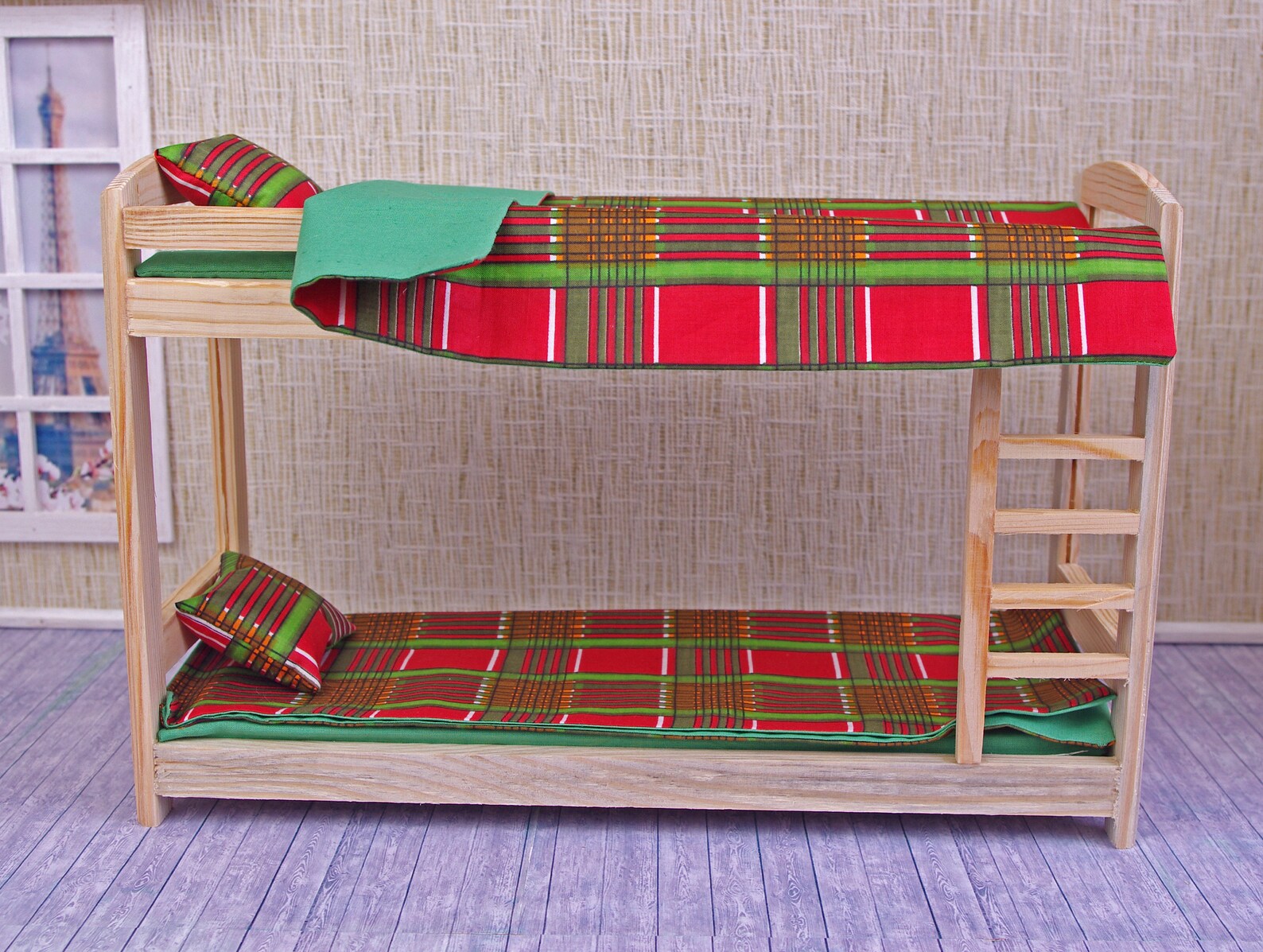 Bunk Bed DIY Kit DOLLHOUSE Wooden Furniture for Barbie | Etsy