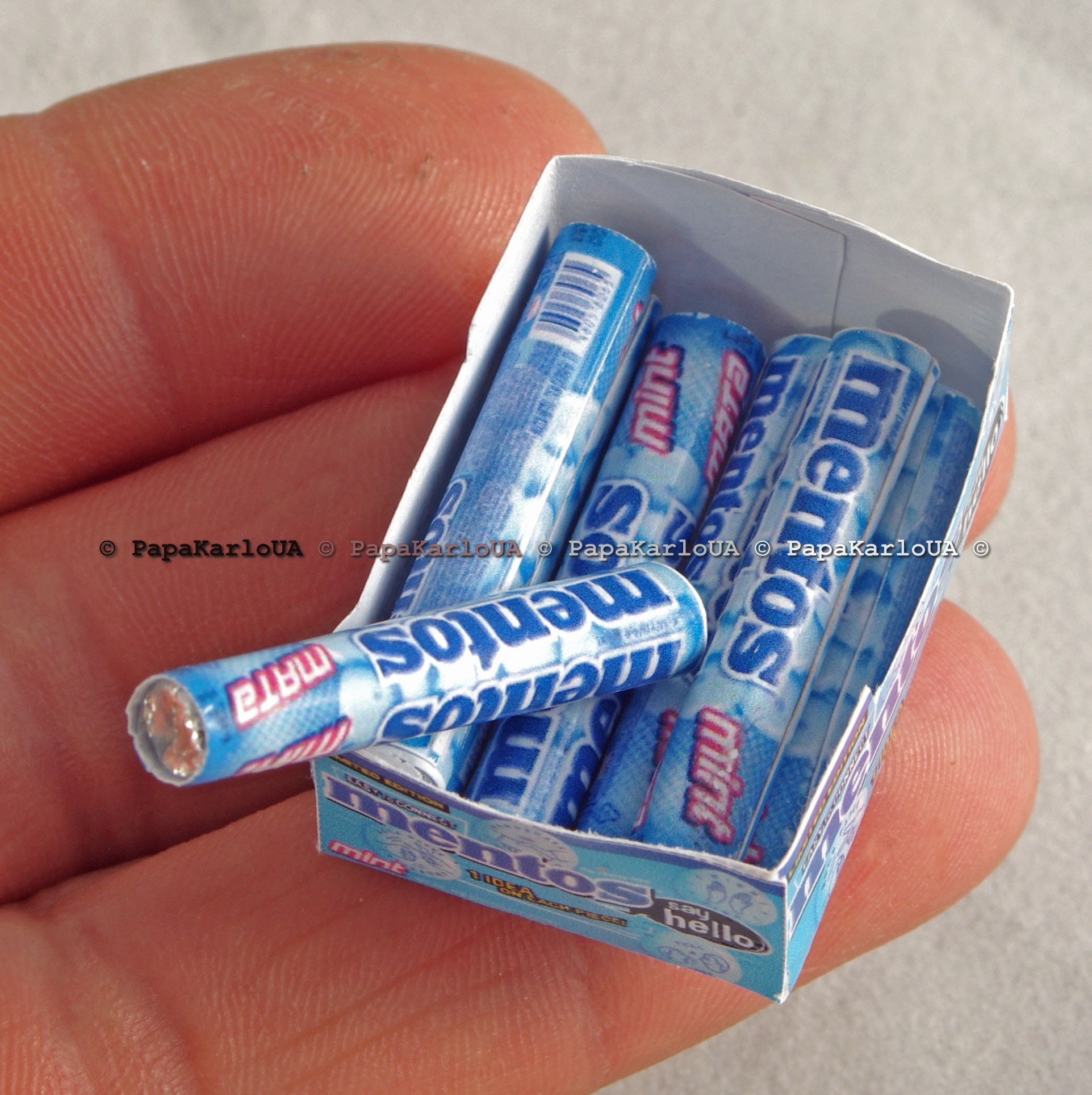 Packaging Mentos Breakfast Set Dollhouse Miniatures Decor Etsy