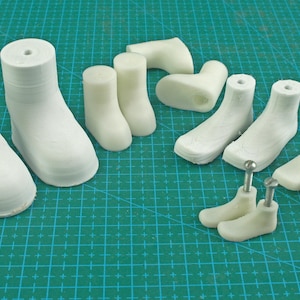 3D Printed Doll Shoe Molds: PLA Plastic, DIY Crafting