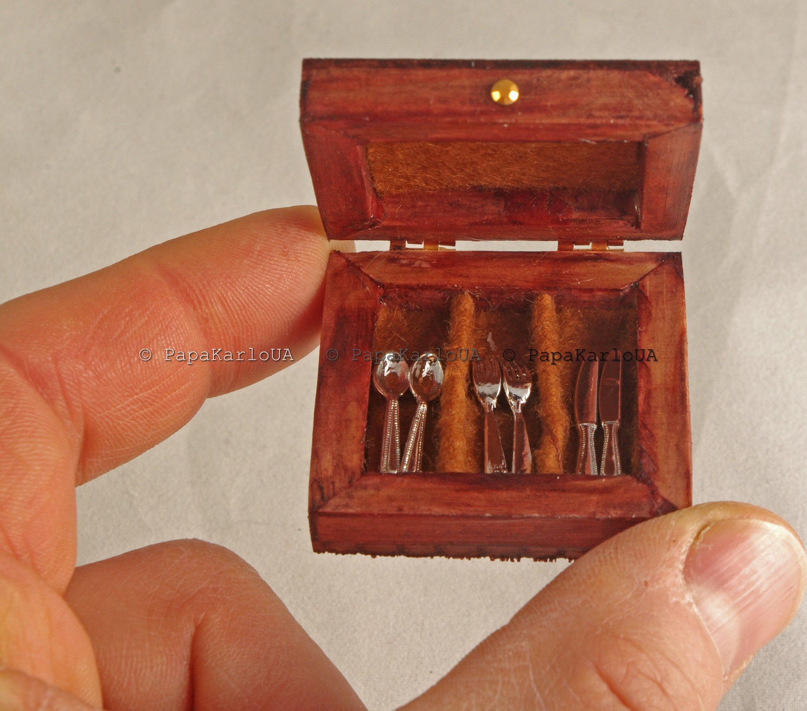 Dollhouse Miniatures Decor Accessories CUTLERY Set & Organizer Etsy