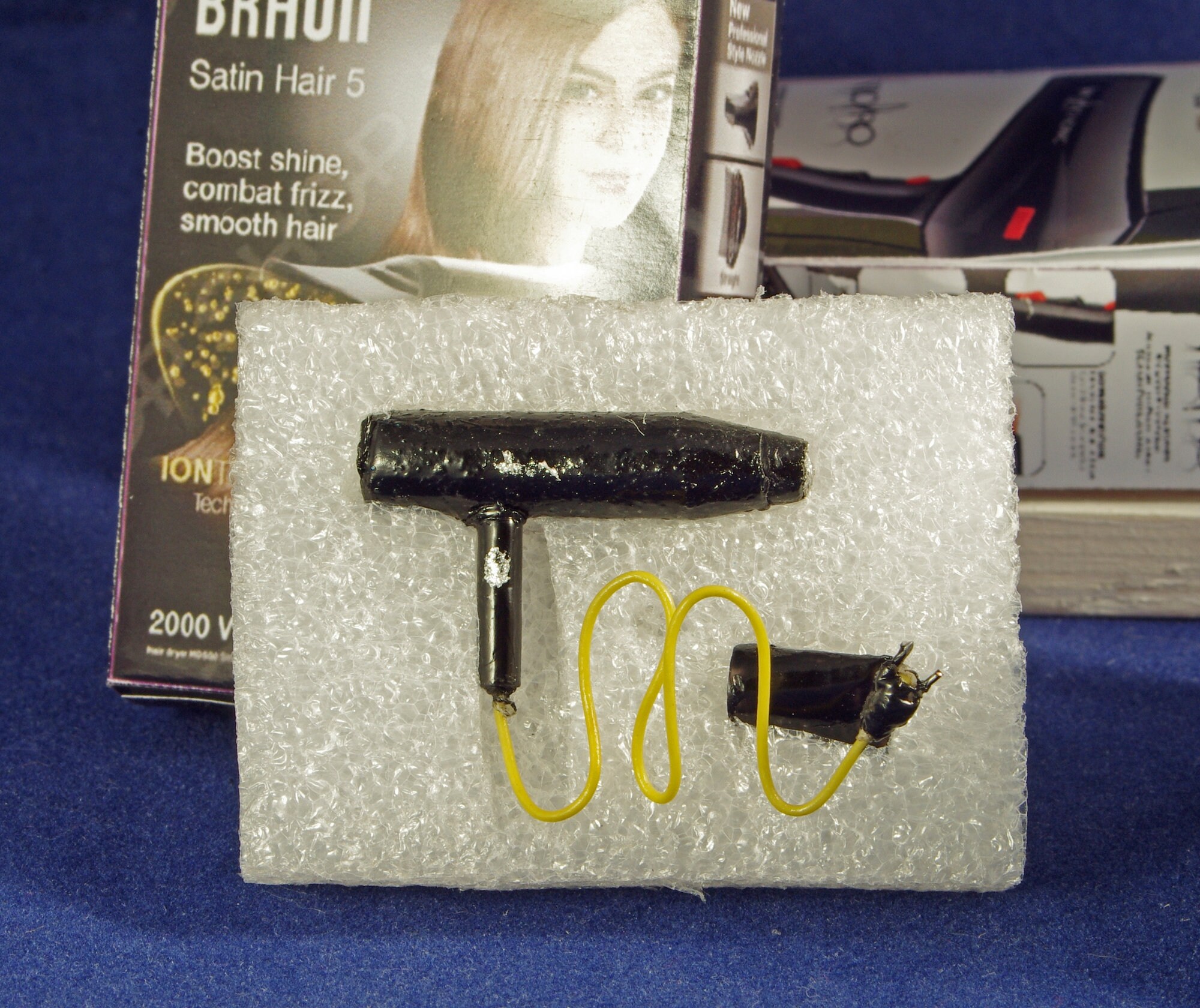 Hair dryer in retail box for Dollhouse Miniatures decor Etsy