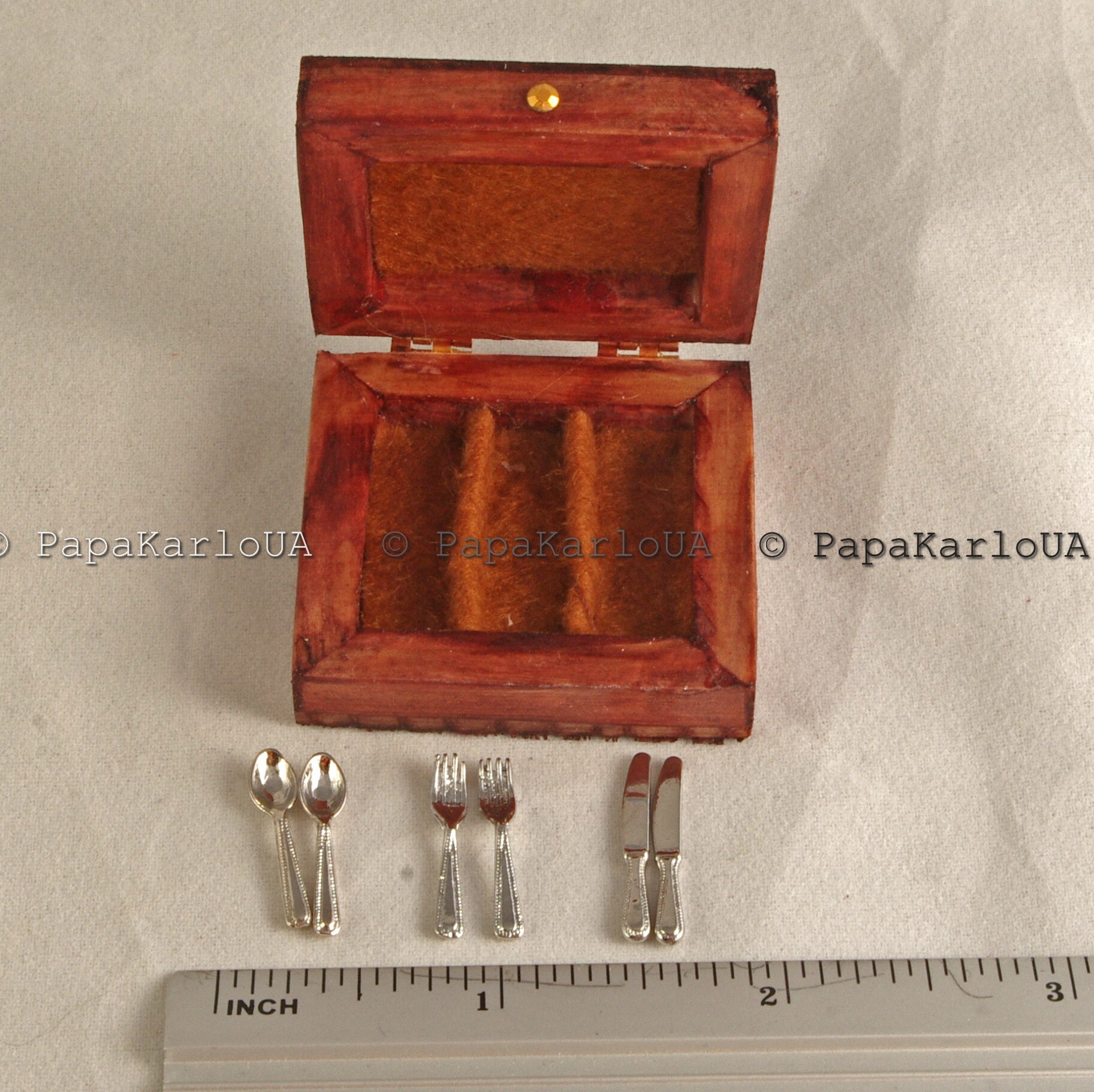 Dollhouse Miniatures Decor Accessories CUTLERY Set & Organizer Etsy