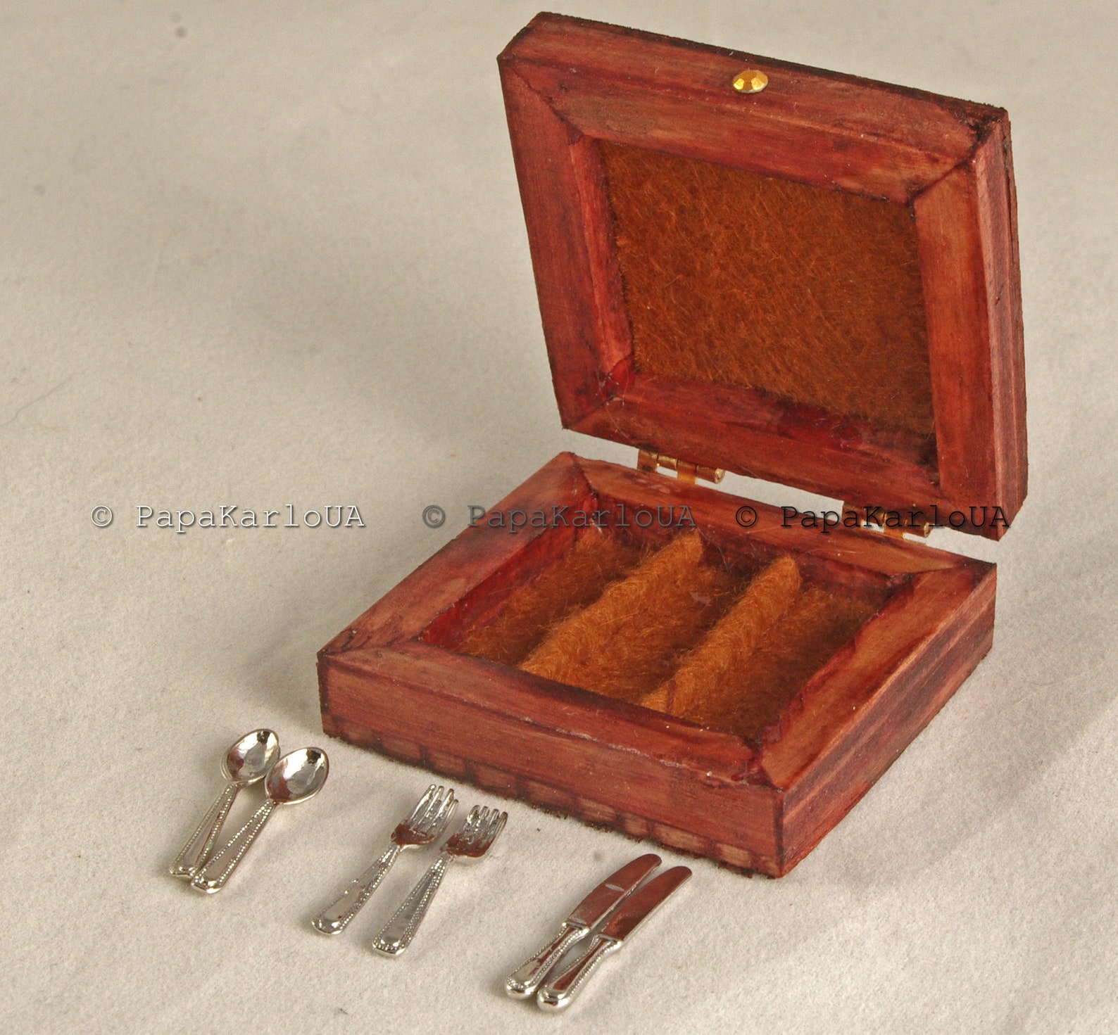Dollhouse Miniatures Decor Accessories CUTLERY Set & Organizer Etsy