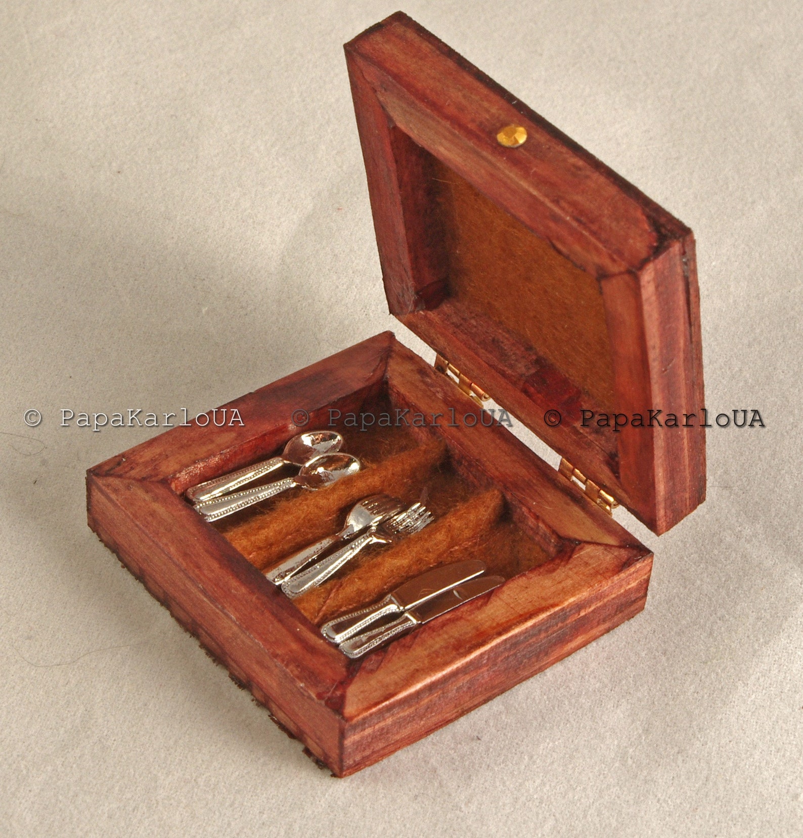 Dollhouse Miniatures Decor Accessories CUTLERY Set & Organizer Etsy