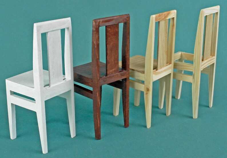 CHAIRS wooden dolls house Furniture 16 scale Barbie Sindy Etsy