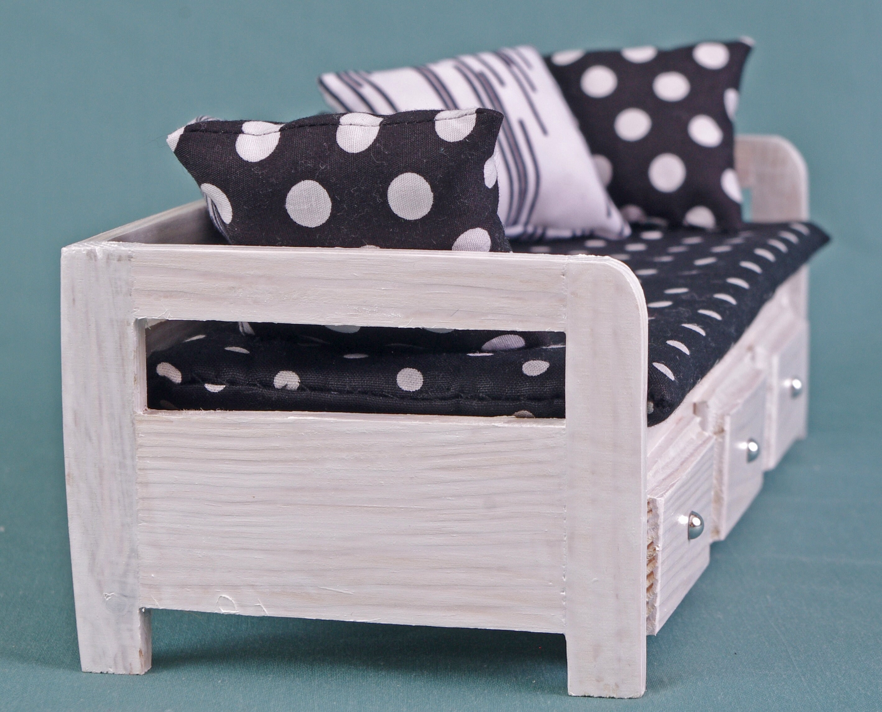 SOFA Couch dolls house wooden Furniture 16 scale 12 inch Etsy