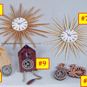 Wall clock for Dollhouse 16 scale, Wall Mirror for Dollhouse, decor, miniature, furniture for dolls, Dollhouse Miniatures decor accessories