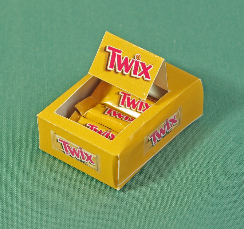 Packaging as Twix, Breakfast set Dollhouse Miniatures decor accessories dolls toys food Doll Kitchen Dining Room 1:6 scale 
