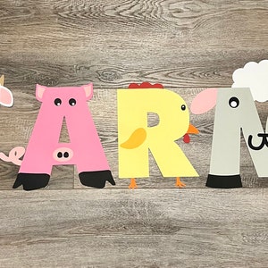 FARM Bulletin Board letters, FARM Birthday Party Decor, FARM animal letters, Farm Bulletin Board Decor,