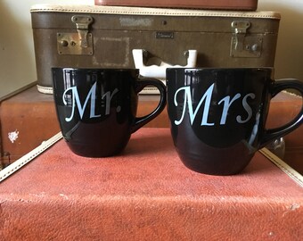 Mr and Mrs Coffee Mugs