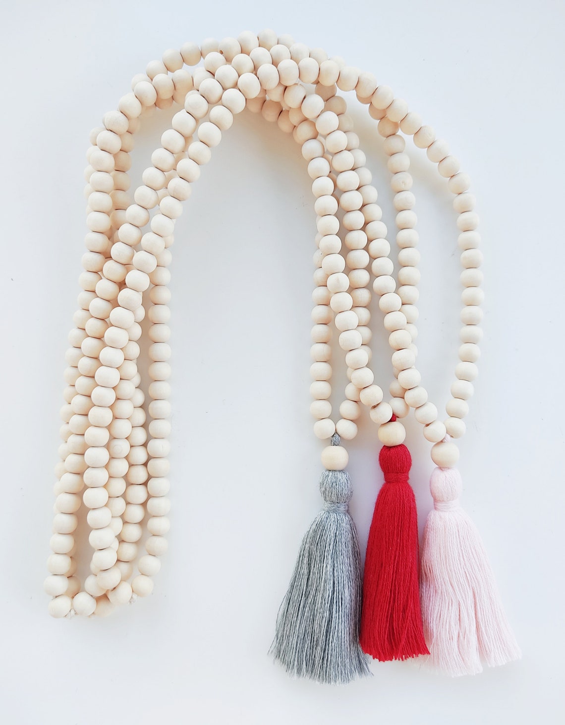 Mala Necklace 108 1 Wooden Beads Mala Necklace Meditation Necklace