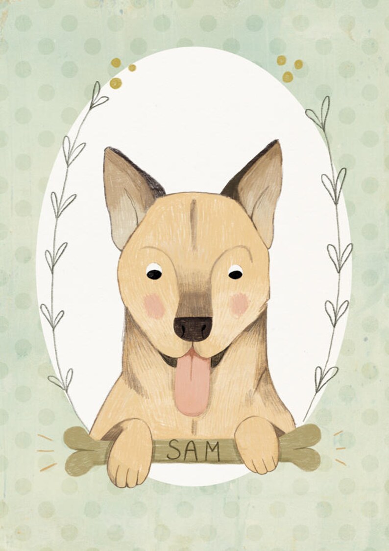 Custom Pet Portrait Animal Portrait Digital Download image 3