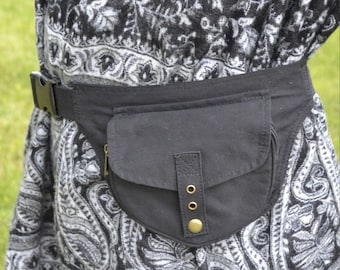 Sac festival avec poche ceinture Sac lutin Sac banane Boho psytrance ceinture utilitaire ceinture hippie ceinture femme