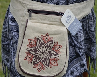Sac festival avec poche ceinture Sac lutin Sac banane Boho psytrance ceinture utilitaire ceinture hippie ceinture femme