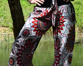 Pants Happy - Yoga Trousers - Yoga Pants - Men - Women - Unisex - Loose Yoga Pants - Cotton Yoga Pants