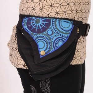 HIP BELT bag - Pixie Bag - Belt Bag - Festival Bag - Boho Pocket Belt - Psytrance Belt - Psy Belt - Utility Belt - Hippie Belt - Woman Belt