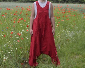 Harem Jumpsuit - Dungarees - Harem pants - Boho - Festival - Hippie - Overalls - Women Baggy Wide Leg Overalls