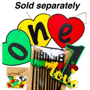 One Love Cake Topper , One Love Birthday , One Love Party Decor , One ...