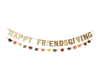 Happy Friendsgiving banner, Friendsgiving banner , Thanksgiving banner,  Friendsgiving decor , Thanksgiving decor , Happy Friendsgiving