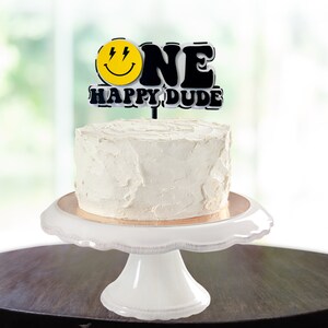 One Happy Dude Cake Topper One Happy Dude Birthday Party Etsy Il 300x300.4573882902 Dl24