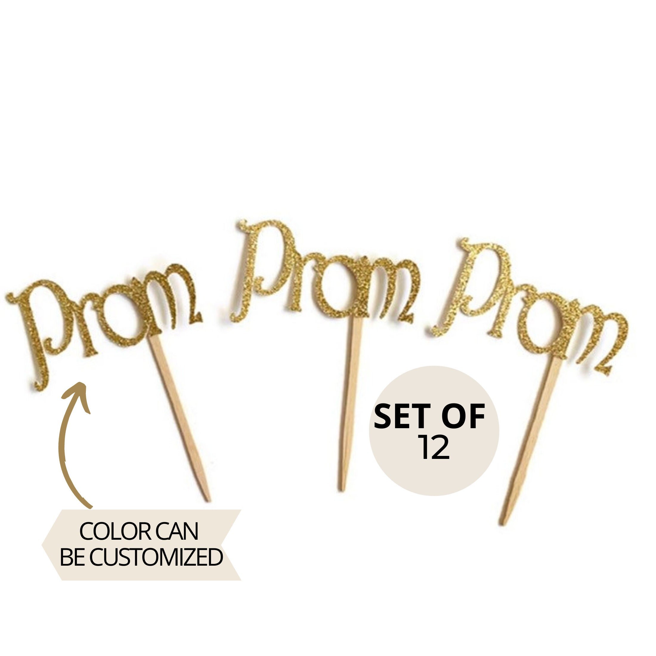 Prom Decorations Prom Cupcake Toppers 2022 Prom Etsy