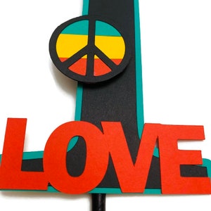 One Love Cake Topper , One Love First Birthday Party , First Birthday ...