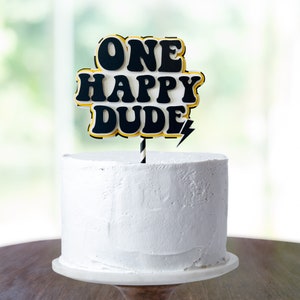 One Happy Dude Cake Topper One Happy Dude Birthday Party Decorations Il 300x300.5501970355 H7j9