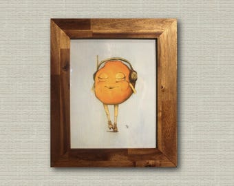 Rollerskating Orange | Framed 11x14" Giclée Print