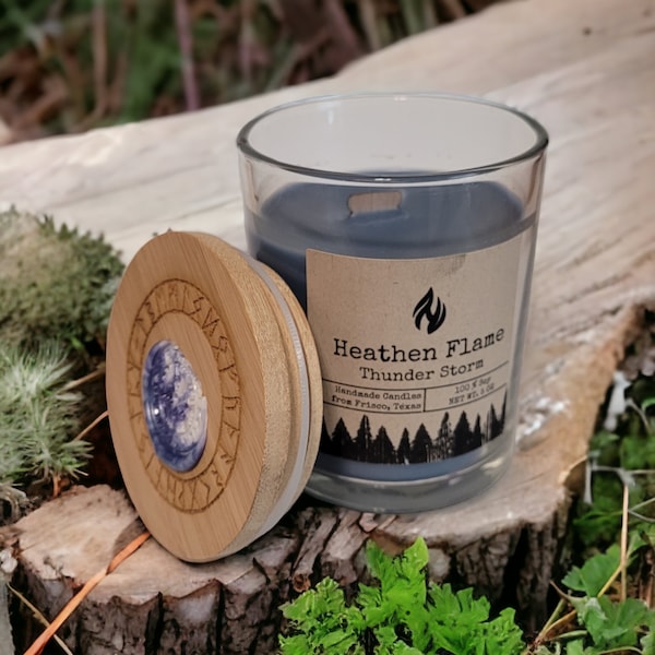 Thunder Storm-Hand Poured Soy Candle |Long Lasting | Strong Scented | For Her | For Him | Gifts | Ritual Candle | Home Décor