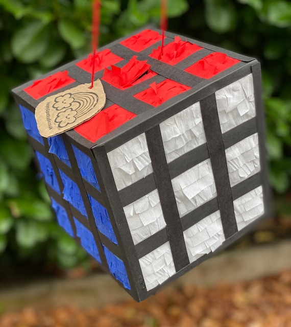 Rubik's Cube Pinata Etsy