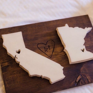 Long Distance Love Map (white)