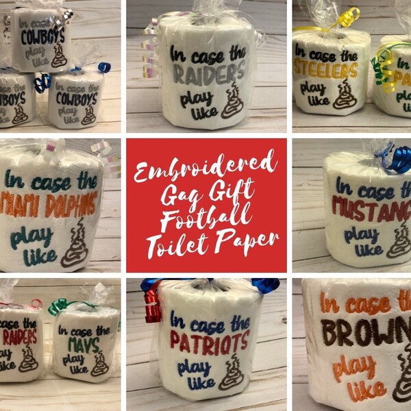 Embroidered Toilet Paper Etsy