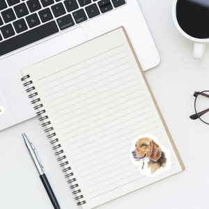 Beagle Notebook 12 Digital Downloads of Cute Beagle Dog Portraits. Beagle Watercolor ...