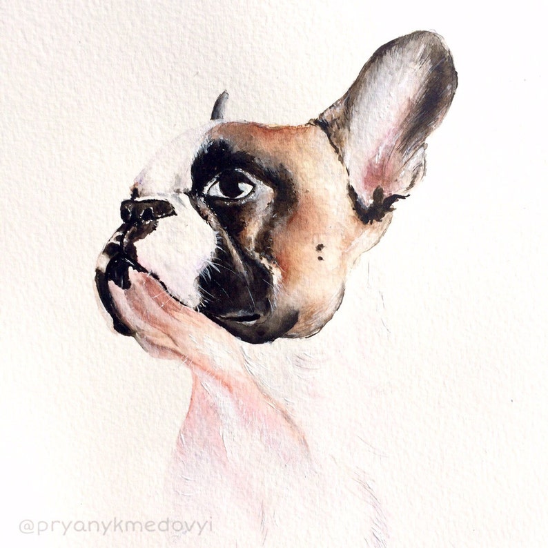 Dog Portrait from Photo. Custom Pet Portrait. Dog Artwork image 4