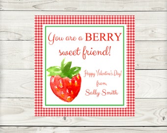 Valentine Tags & Stickers, Berry Sweet