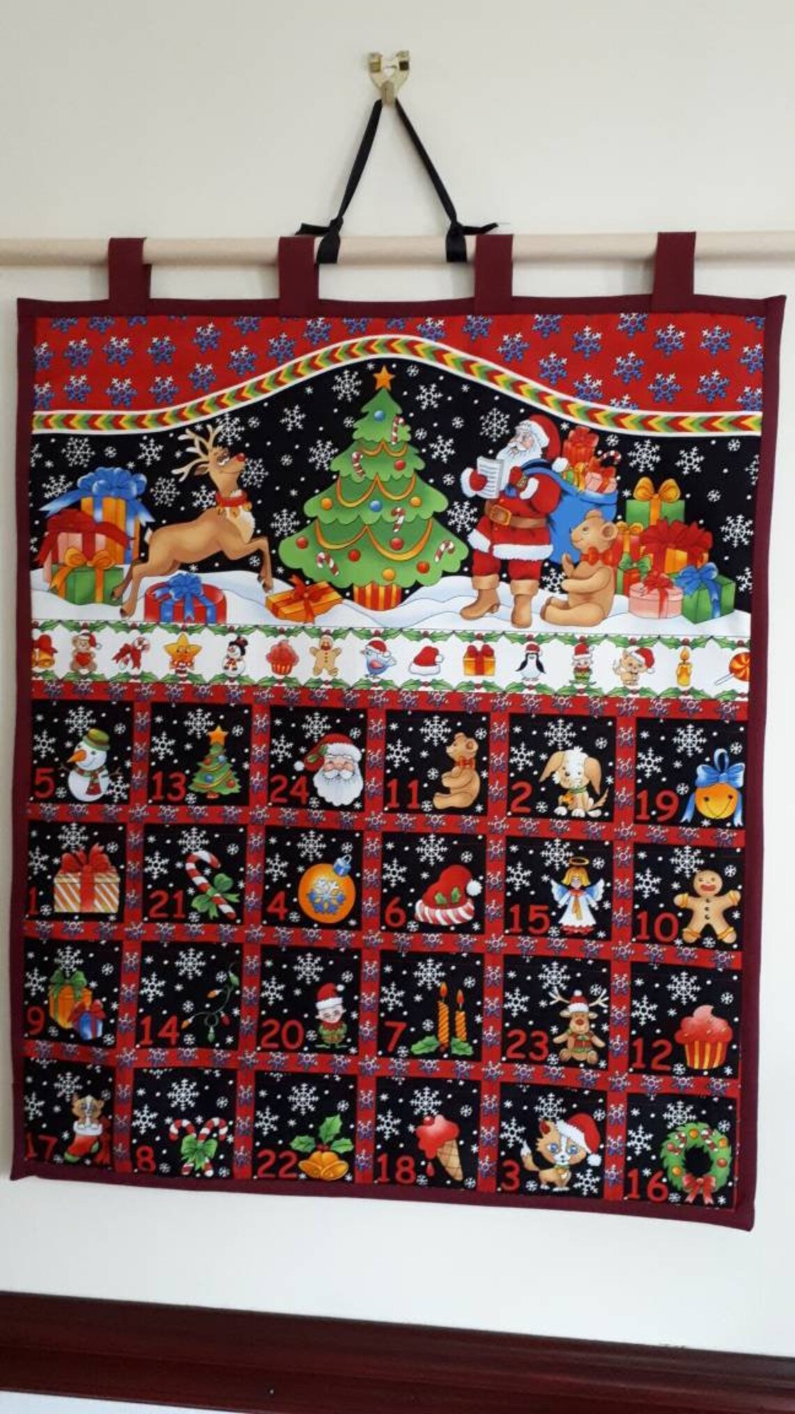 Reusable Fabric Advent Calendar Refillable Family Advent Etsy UK