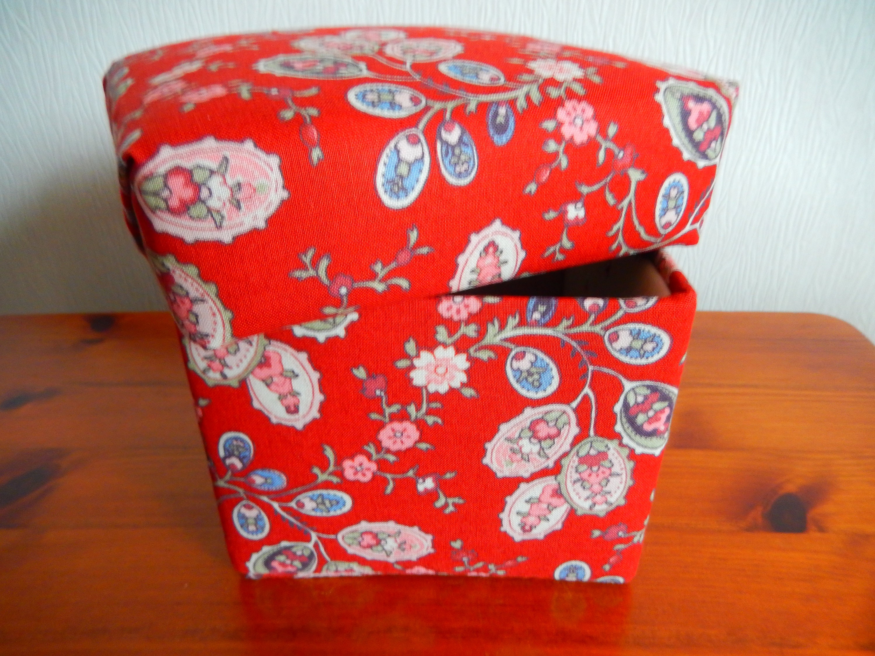 Luxury Trinket Box Decorative Storage Box Fabric Covered Etsy