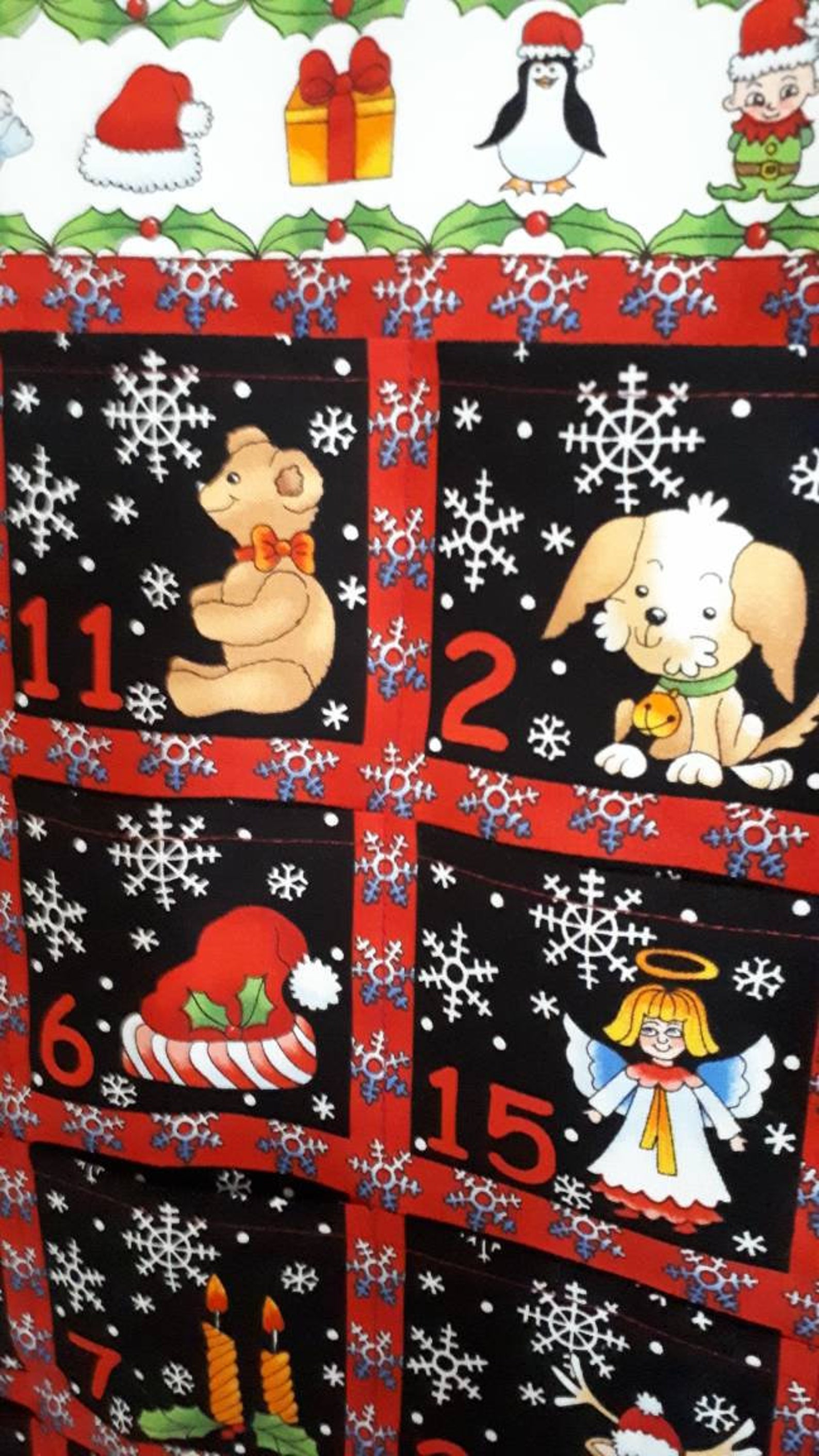 Reusable Fabric Advent Calendar Refillable Family Advent Etsy UK