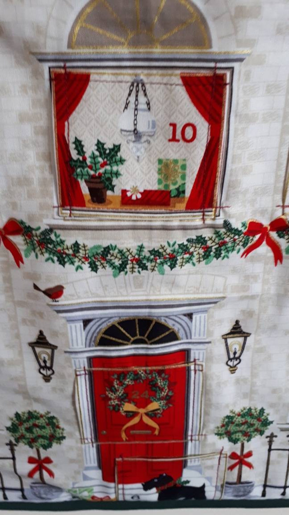 Victorian House advent calendar traditional reusable fabric Etsy